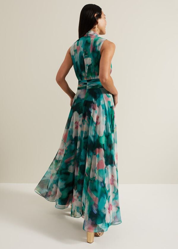 Phase Eight Lucinda Chiffon Print Maxi Dress