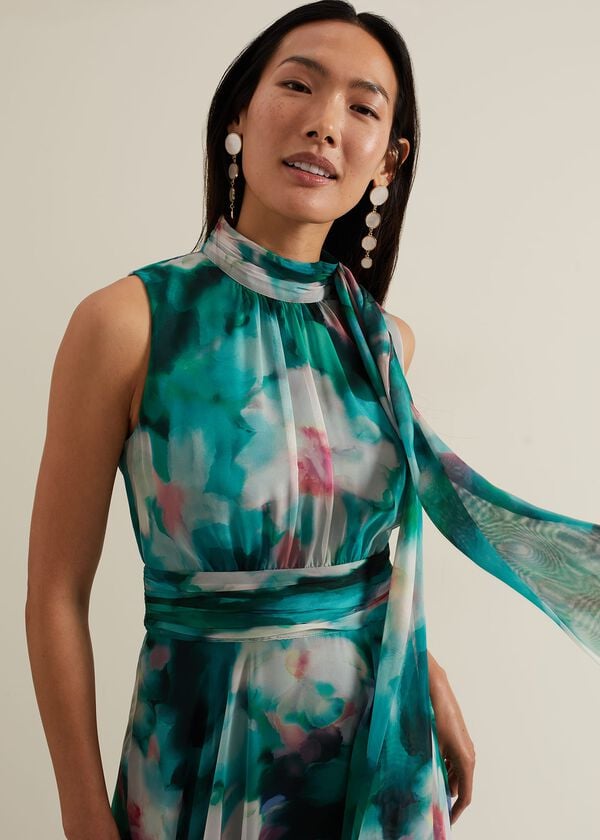 Phase Eight Lucinda Chiffon Print Maxi Dress