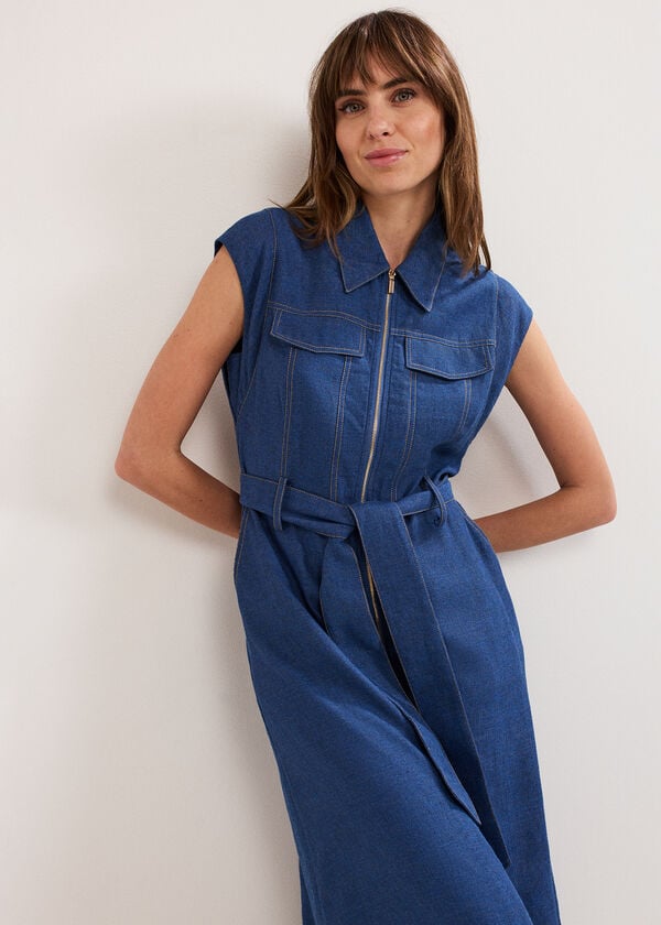Phase Eight Luiza Denim Dress