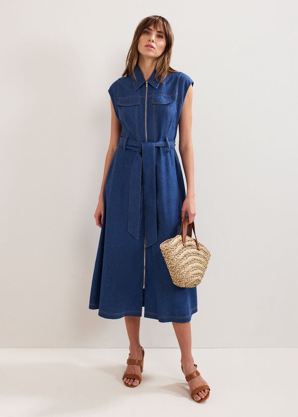 phase eight Luiza Denim Dress