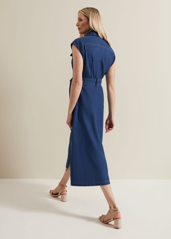Phase Eight Luiza Denim Midi Dress