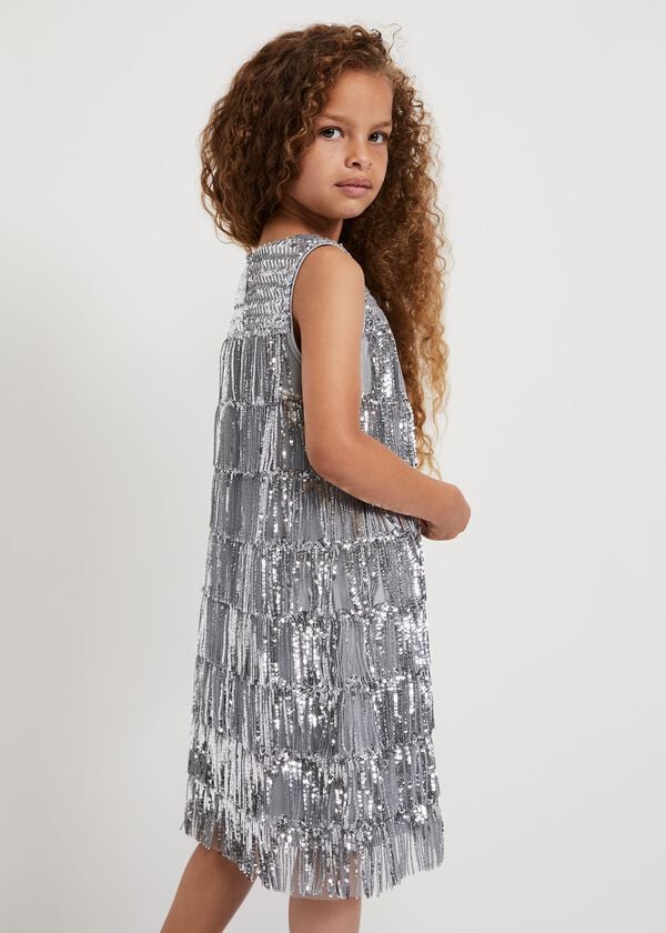 Phase Eight Lulu Fringe Sequin Dress