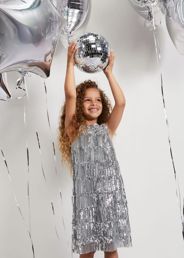 Phase Eight Lulu Fringe Sequin Dress