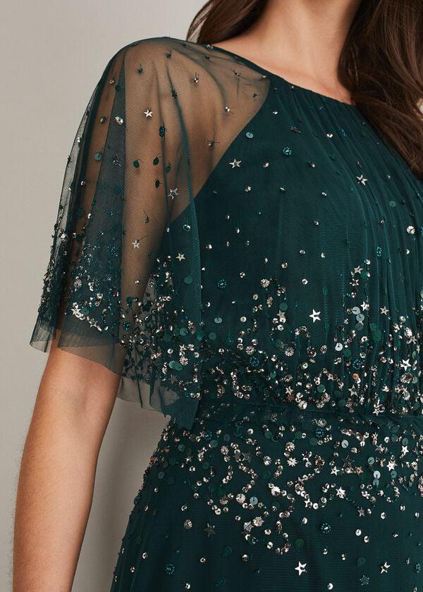 Phase Eight Lumi Short Tulle Beaded Dress