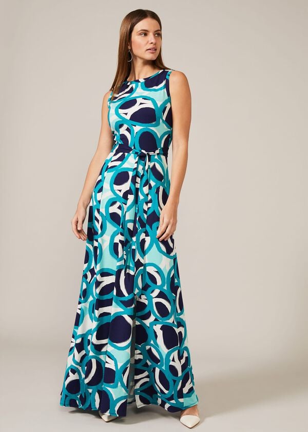 phase eight Lurina Circle Print Maxi Dress