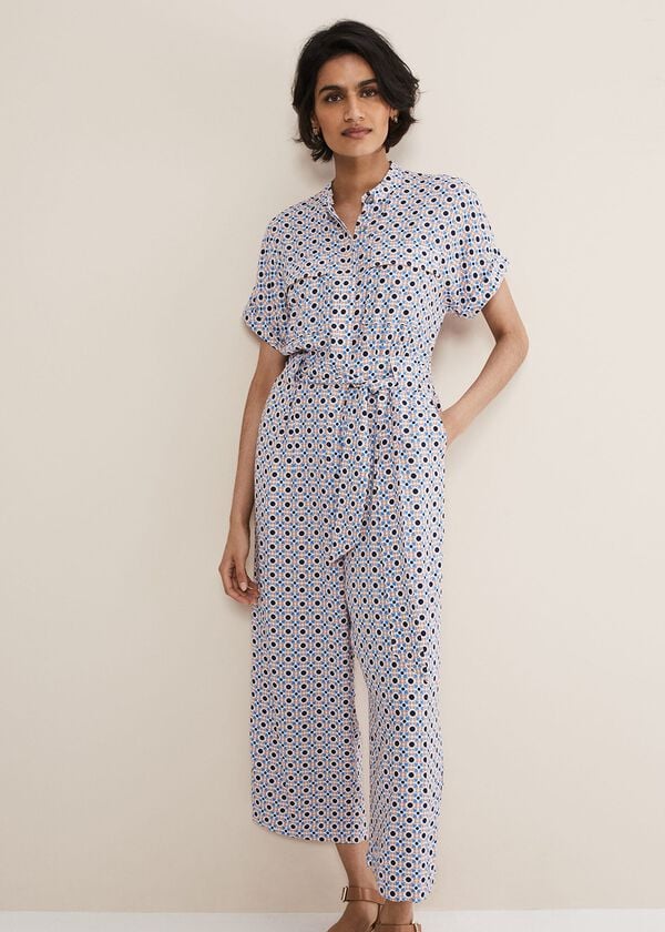 Phase Eight Lyla Abstract Wide Leg Jumpsuit