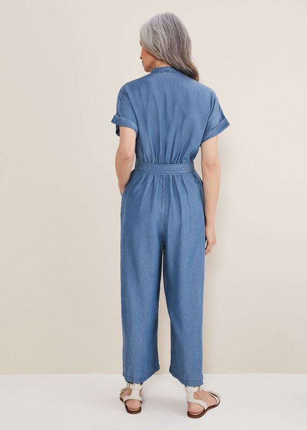 Phase Eight Lyla Blue Wide Leg Jumpsuit