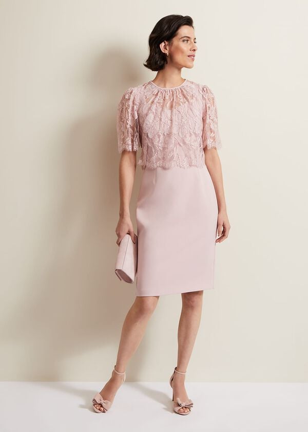 Phase Eight Lynette Lace Double Layer Dress