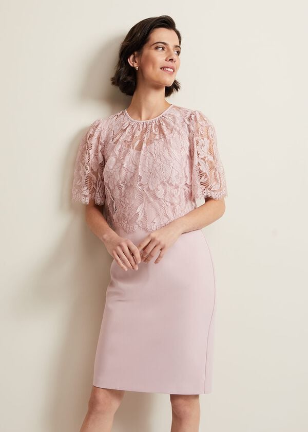 phase eight Lynette Lace Double Layer Dress