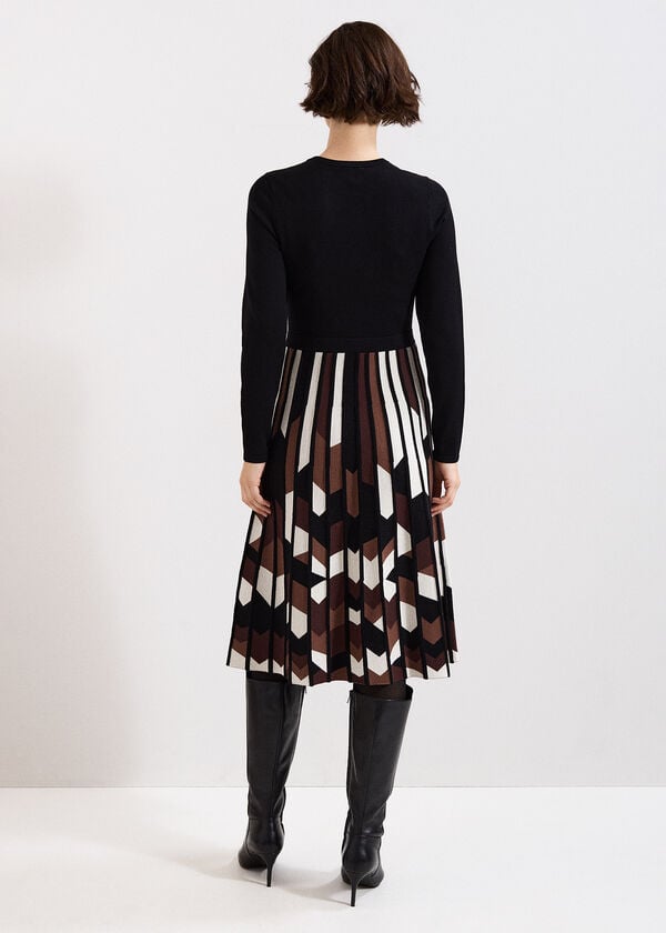 Phase Eight Maci Pleated Knit Dress