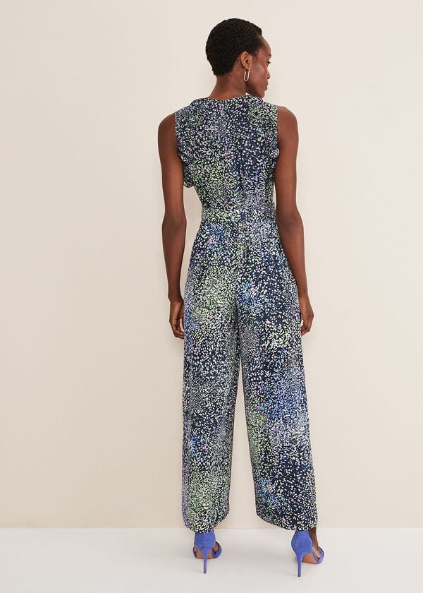 Phase Eight Maggie Ditsy Ruffle Jumpsuit