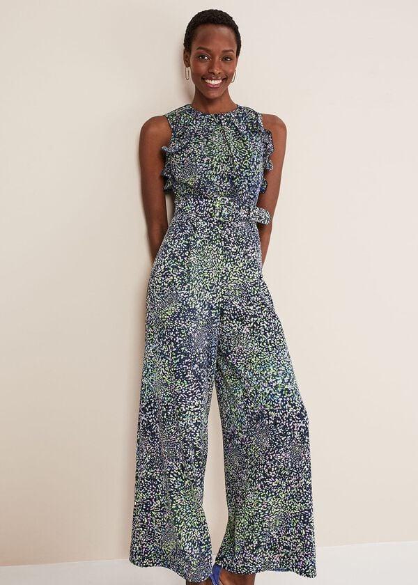 Phase Eight Maggie Ditsy Ruffle Jumpsuit