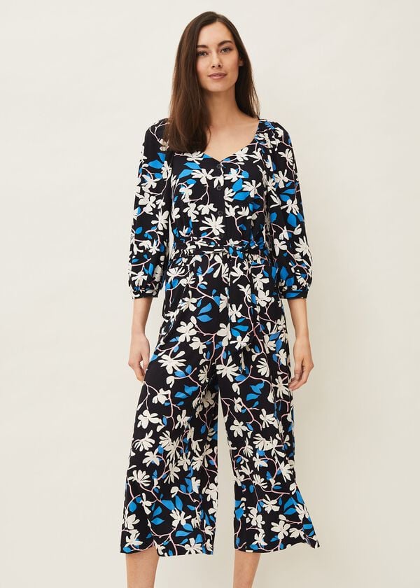 Phase Eight Magnolia Floral Jersey Jumpsuit