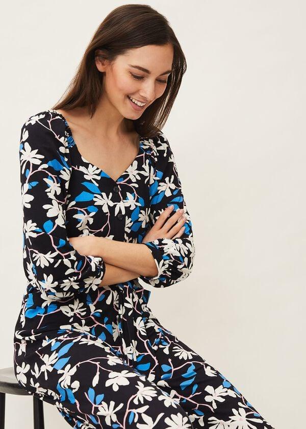 Phase Eight Magnolia Floral Jersey Jumpsuit