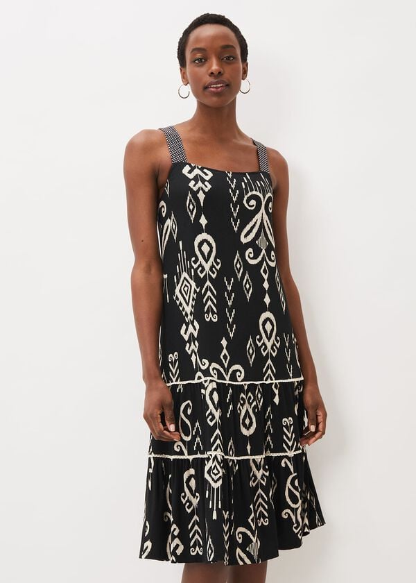 phase eight Malaya Ikat Print Midi Dress