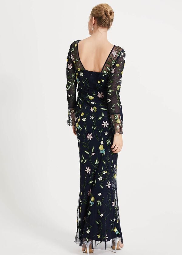 Phase Eight Mallory Embroidered Maxi Dress
