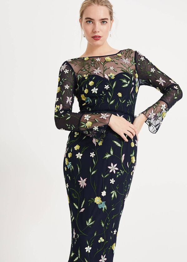 Phase Eight Mallory Embroidered Maxi Dress
