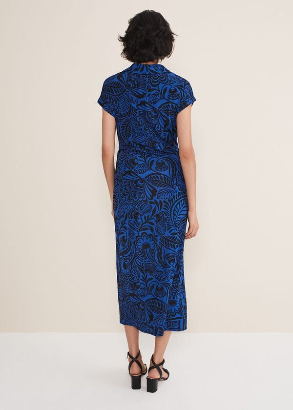Phase Eight Mara Abstract Print Wrap Dress