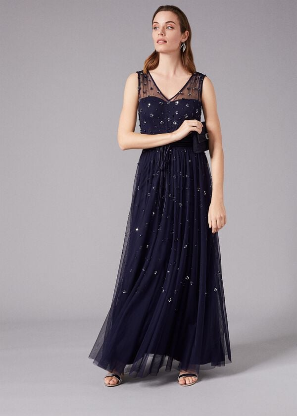 phase eight Marcia Sequin Tulle Dress