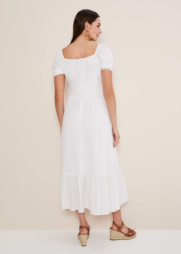 Phase Eight Maribella Linen Midi Dress