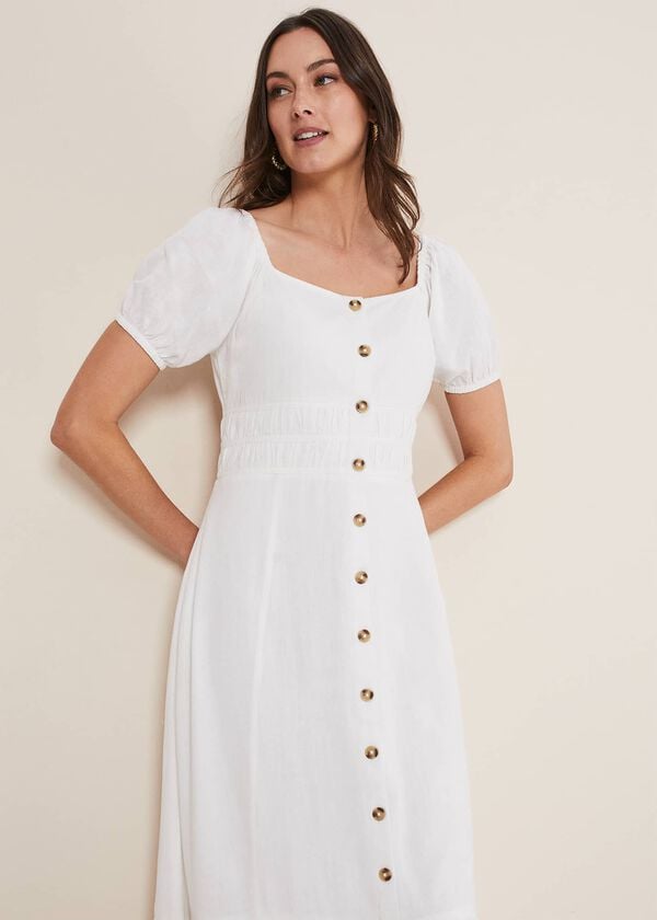 Phase Eight Maribella Linen Midi Dress