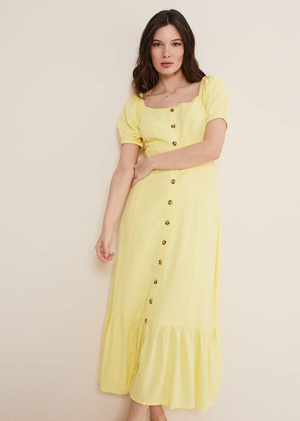 Phase Eight Maribella Linen Midi Dress