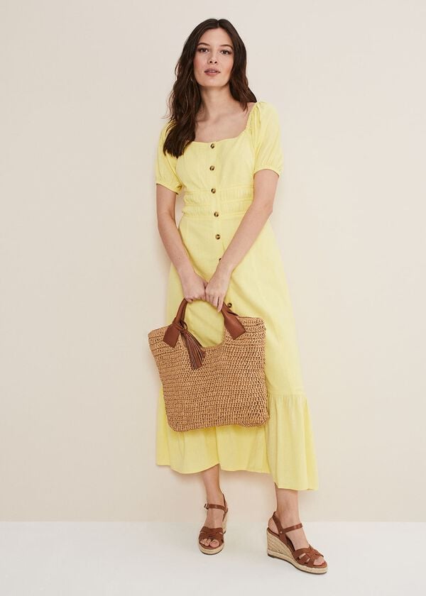 phase eight Maribella Linen Midi Dress