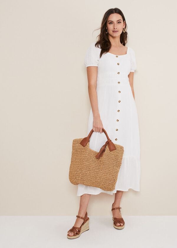 phase eight Maribella Linen Midi Dress
