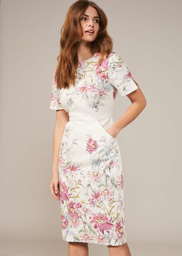 phase eight Marie Floral Fitted Dress