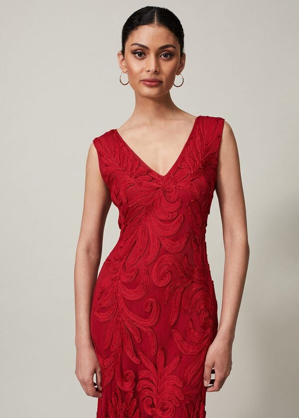 Phase Eight Marigold Tapework Maxi Dress