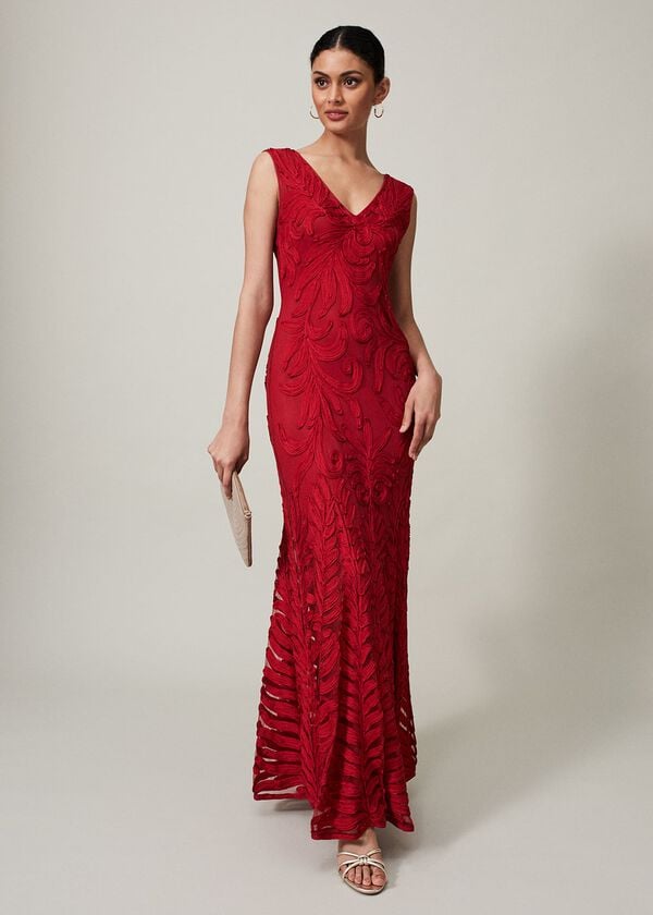 phase eight Marigold Tapework Maxi Dress