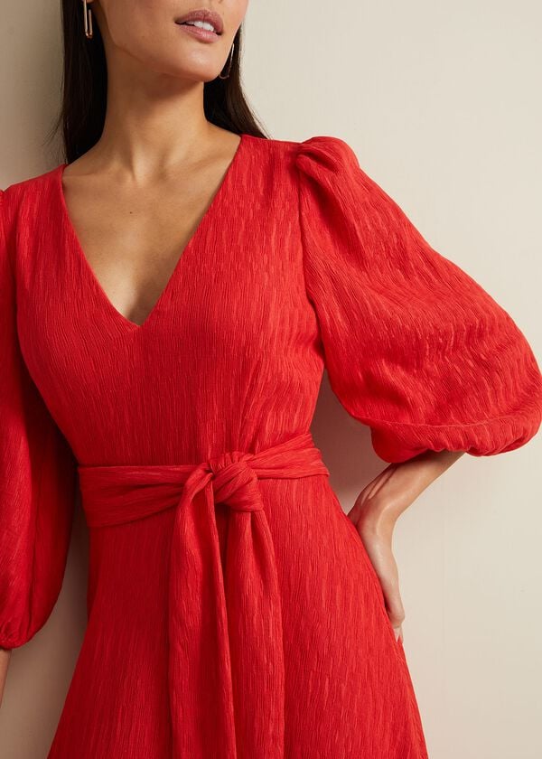 Phase Eight Marilyn Puff Sleeve Midi Dress