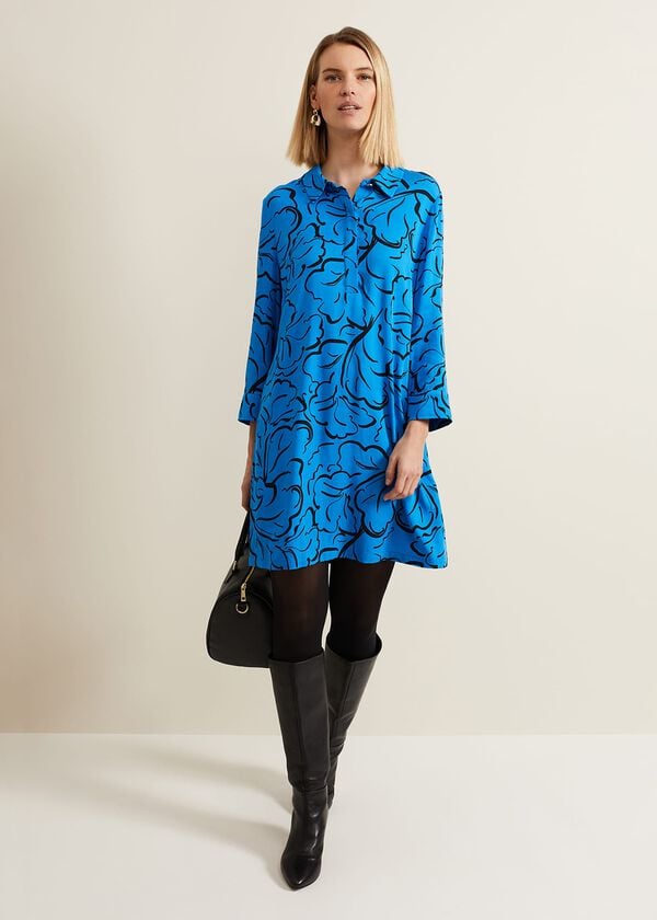 Phase Eight Marina Leaf Print Tunic Dress