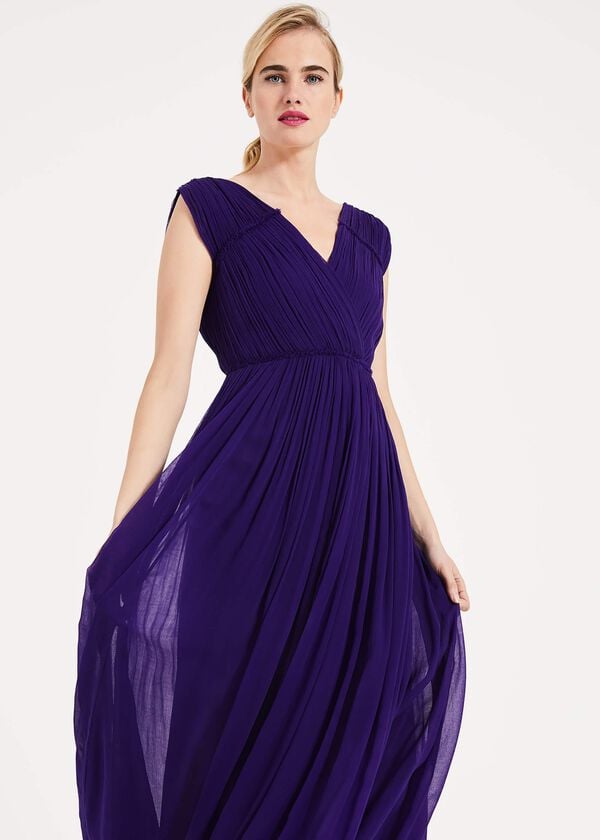 Phase Eight Marion Crinkle Maxi Dress