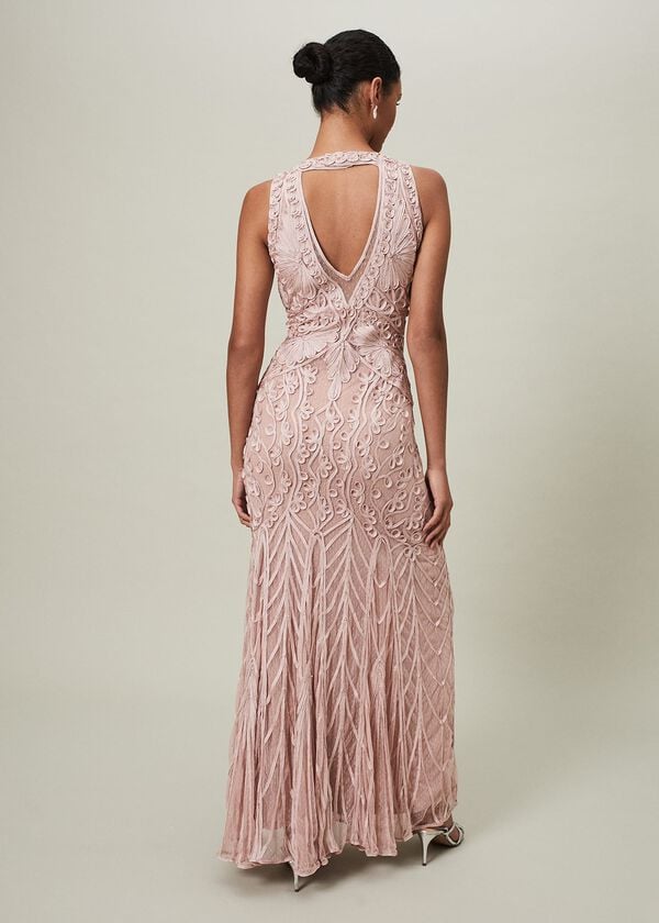 Phase Eight Marion Sequin Tapework Maxi Dress