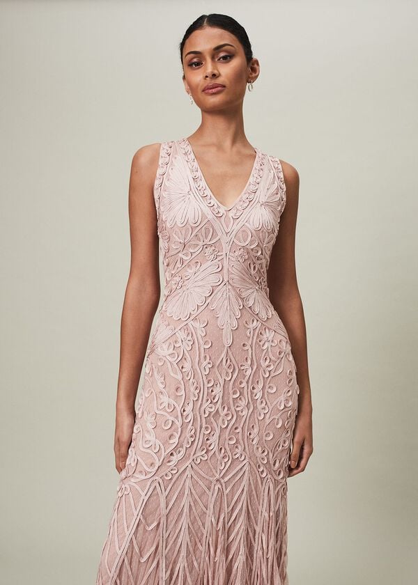 Phase Eight Marion Sequin Tapework Maxi Dress