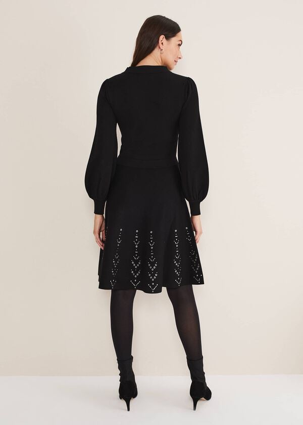 Phase Eight Marley Metal Work Detail Knit Dress