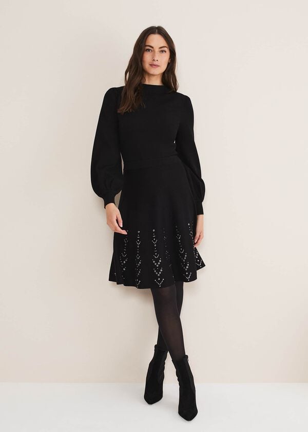 Phase Eight Marley Metal Work Detail Knit Dress