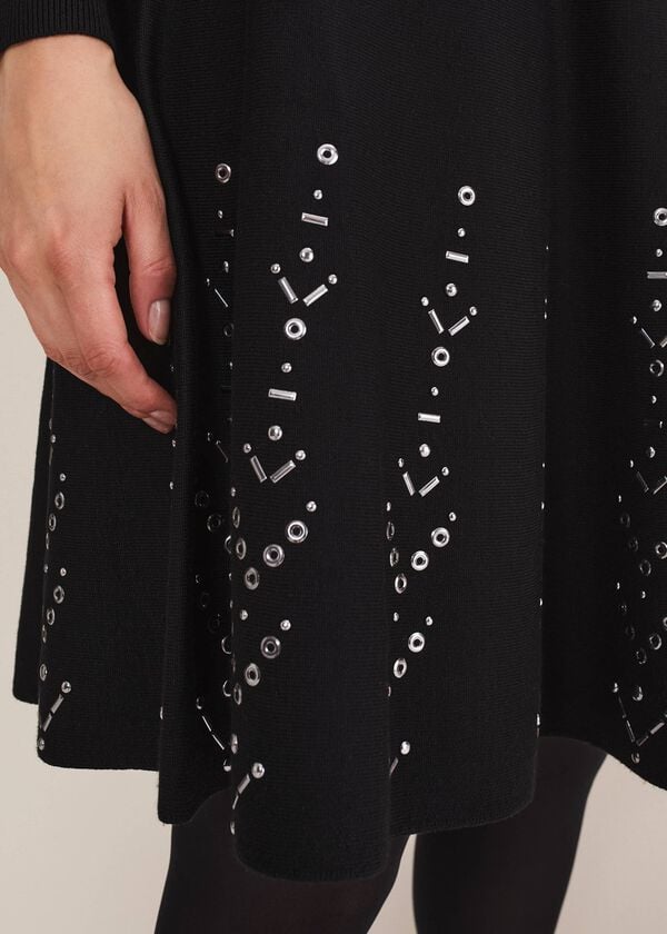 Phase Eight Marley Metal Work Detail Knit Dress