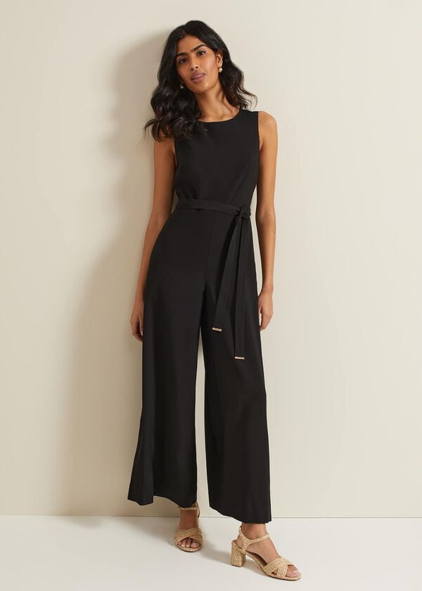 phase eight Marta Black Culotte Jumpsuit