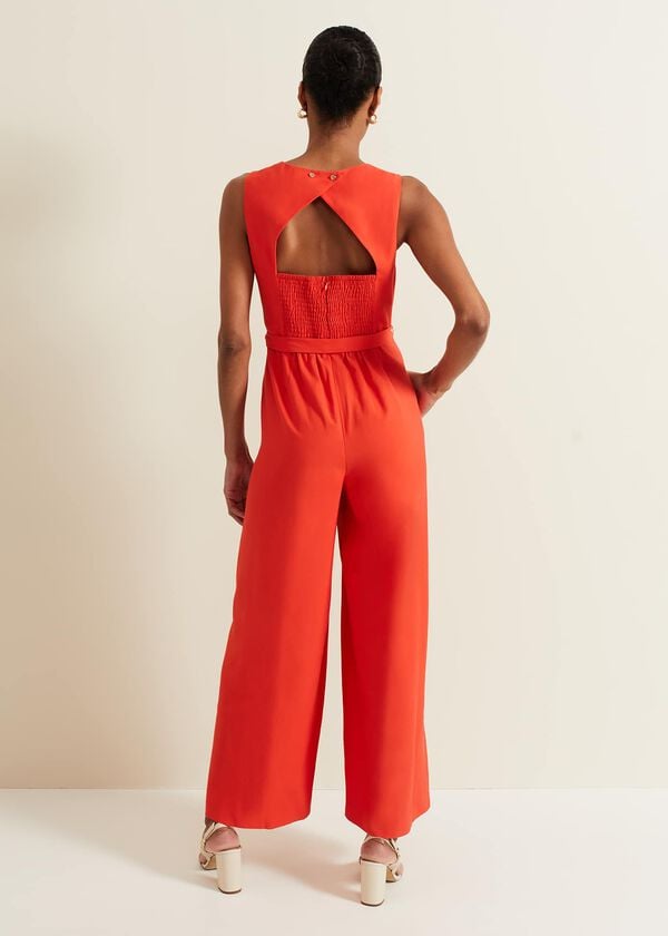 Phase Eight Marta Red Jumpsuit
