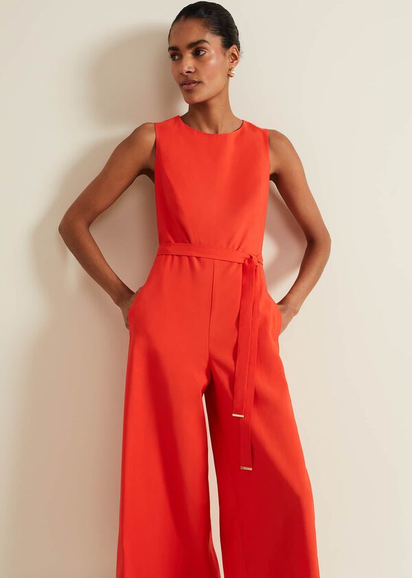 Phase Eight Marta Red Jumpsuit