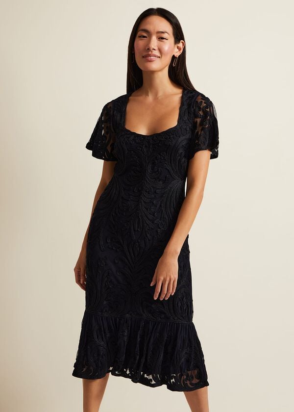Phase Eight Matilda Tapework Midi Dress