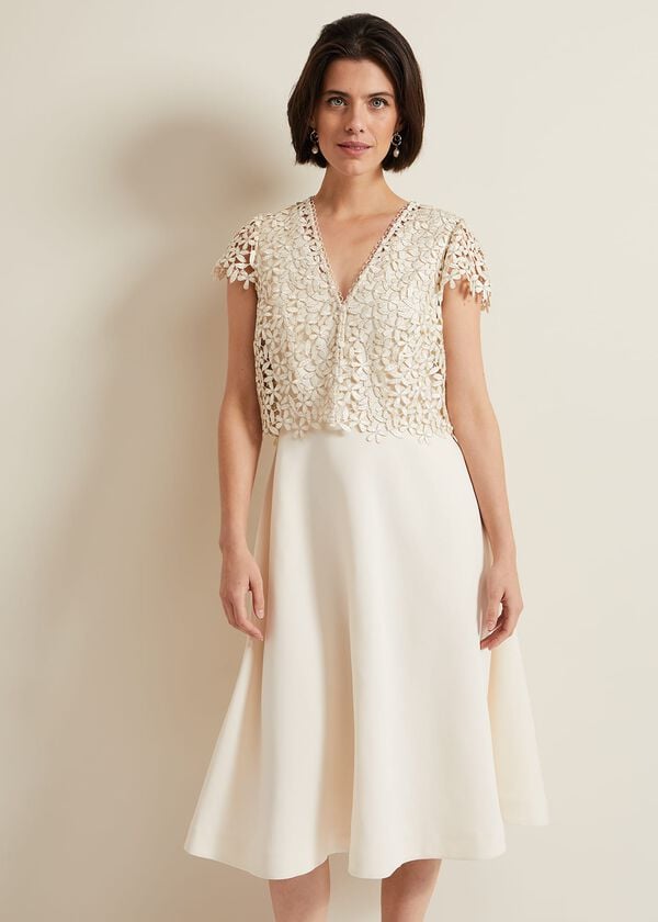 Phase Eight Maxine Lace Fit And Flare Dress