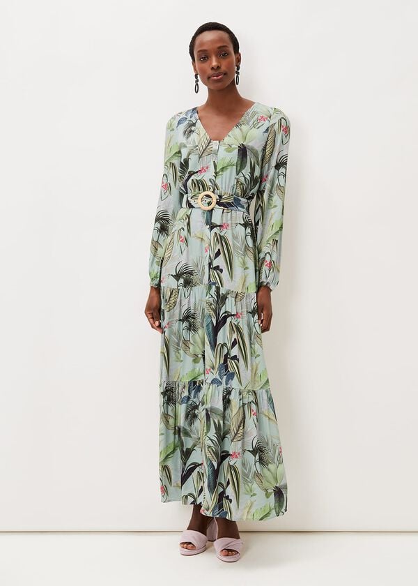 phase eight Maya Printed Tiered Maxi Dress