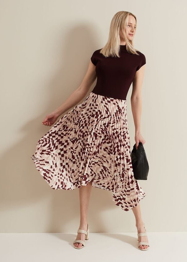 phase eight Maya Woven Hem Geo Dress