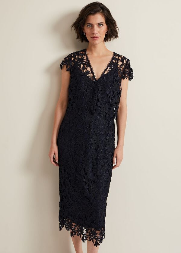 phase eight Meghan Lace Double Layer Dress