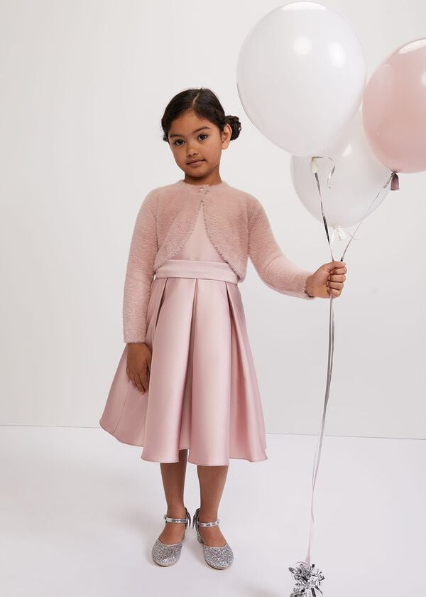 Phase Eight Melody Antique Rose Satin Dress