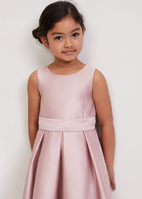 Phase Eight Melody Antique Rose Satin Dress