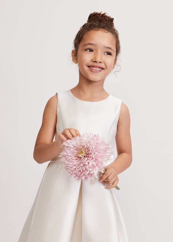 Phase Eight Melody Ivory Satin Dress